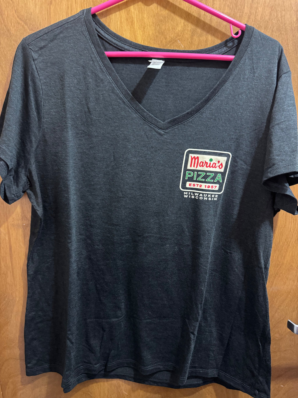 2xl+ I love Maria’s Pizza “Try It”, black, ladies Vneck