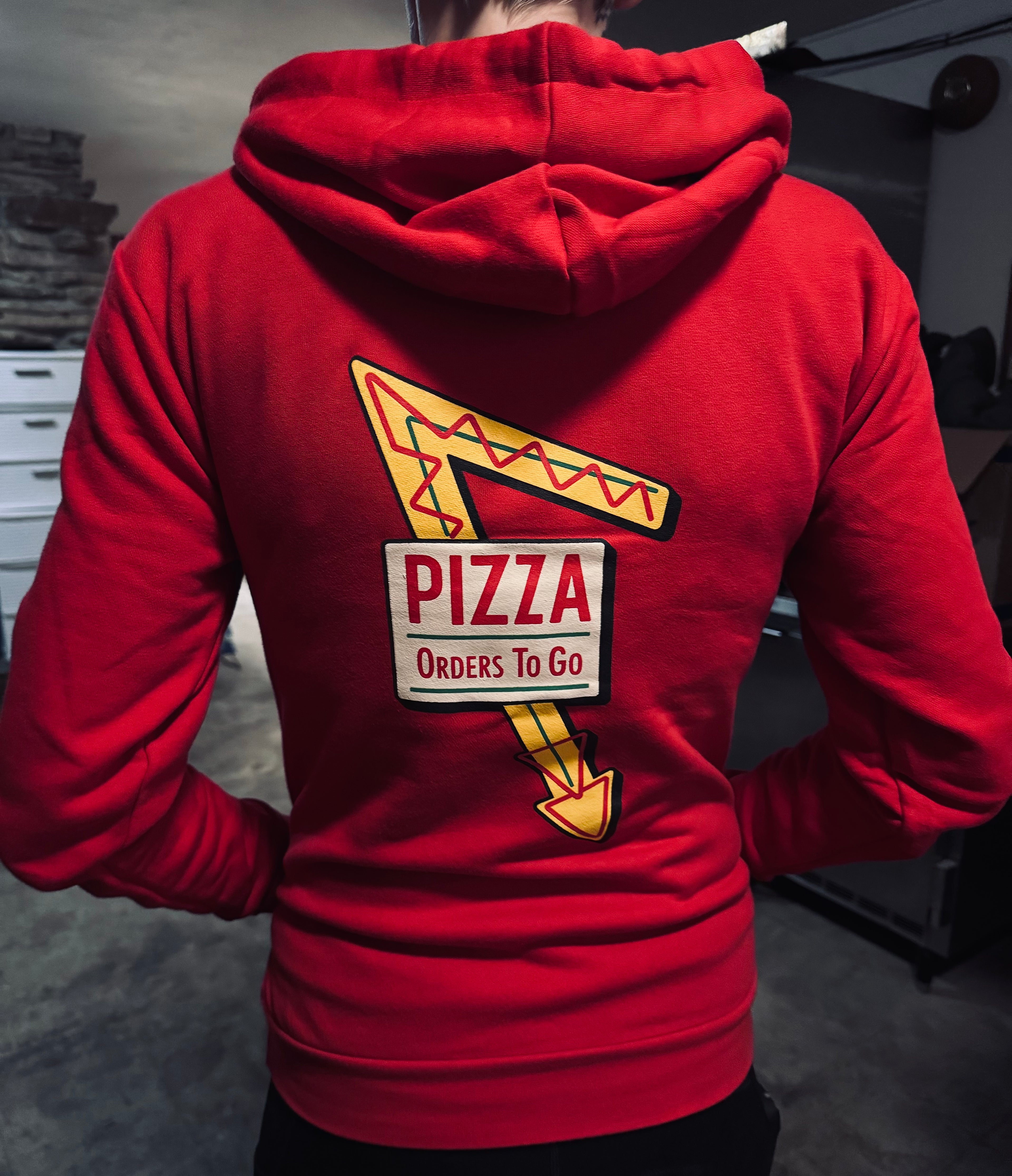 Pullover Hoodie, Red, 2XL+