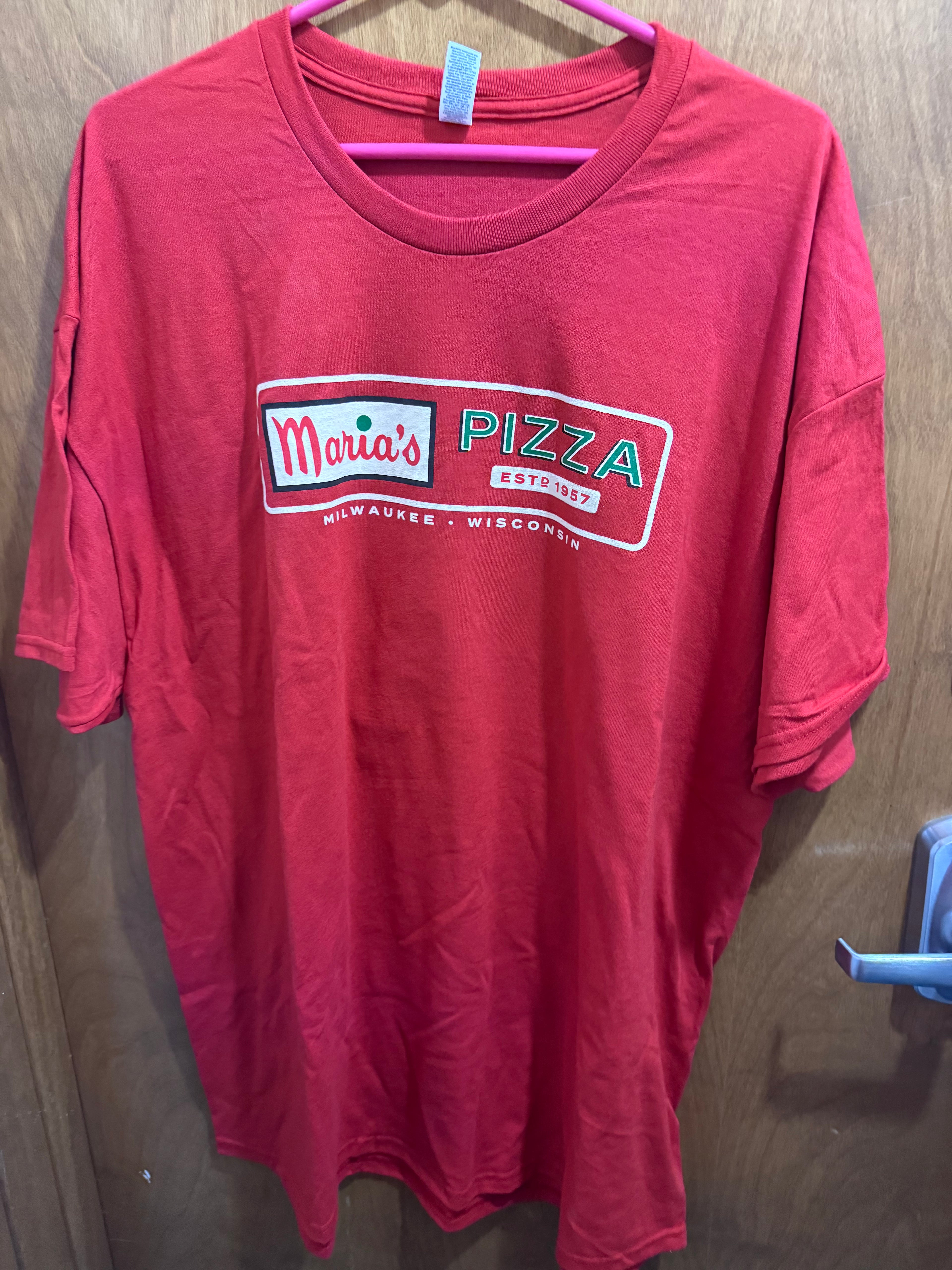 2XL+ Pizza Arrow Sign, Red, T-shirt